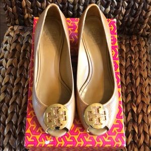 Tory Burch Sally2 TumbledLeather 8M Tan/Gold